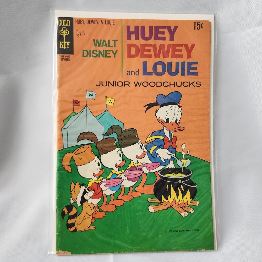 Walt Disney Huey Dewey Louie Junior Woodchucks Gold Key Comics‎ October 1970